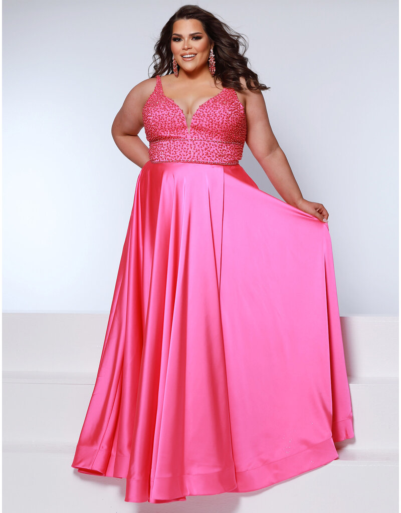 KATE PARKER Beaded Pearl tank charmuse flowing skirt 26400