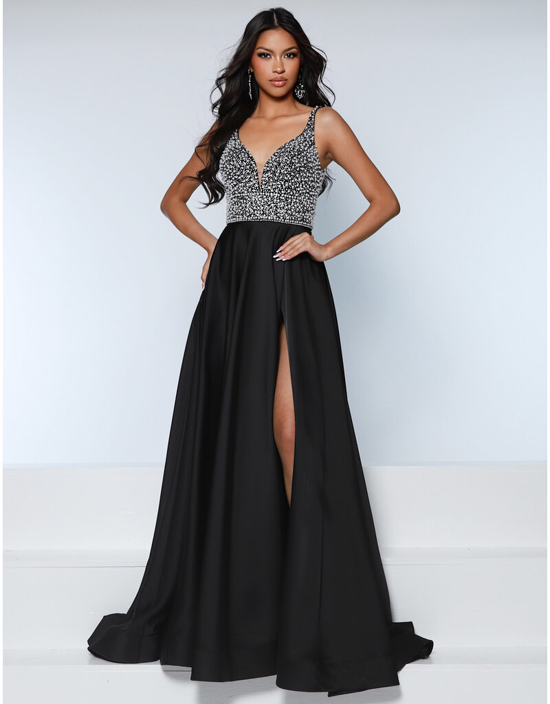 KATE PARKER Beaded Pearl tank charmuse flowing skirt 26400