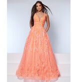 KATE PARKER Sequin Tank V-neck glitter ballgown 26323