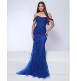 KATE PARKER Beaded lace fitted off the shoulder corset 26038
