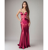 SATIN, SPG STRAP, CORSET BODICE, FITTED 4452