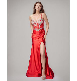 SATIN, SPG STRAP, CORSET KEYHOLE 4453