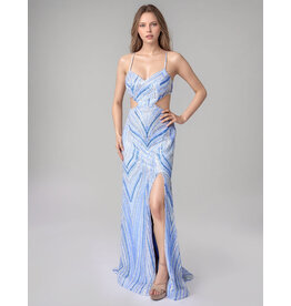 BEADED, CUT OUT WAIST, 9214N