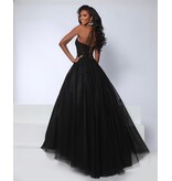 KATE PARKER Halter sequin lace corset bodice tulle ballgown 26036