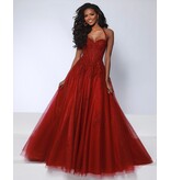 KATE PARKER Halter sequin lace corset bodice tulle ballgown 26036