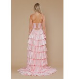 Strapless beaded cut out ruffle a-line 2526192