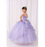 Off the shoulder sequin lace tulle ballgown 8111