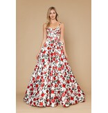 Tank floral ballgown w/bow 2526190
