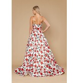 Tank floral ballgown w/bow 2526190