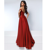 KATE PARKER Off the shoulder lace corset bodice a-line gown 26262