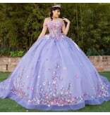 Off the shoulder floral embroidered ballgown 822660J