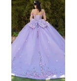 Off the shoulder floral embroidered ballgown 822660J