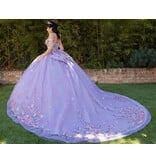 Off the shoulder floral embroidered ballgown 822660J