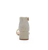 Rhinestone velcro ankle block heel JOHN-2