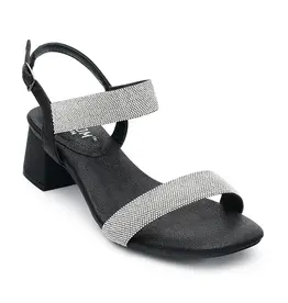 Low Block heel rhinestone toe/ankle strap GRACE-31