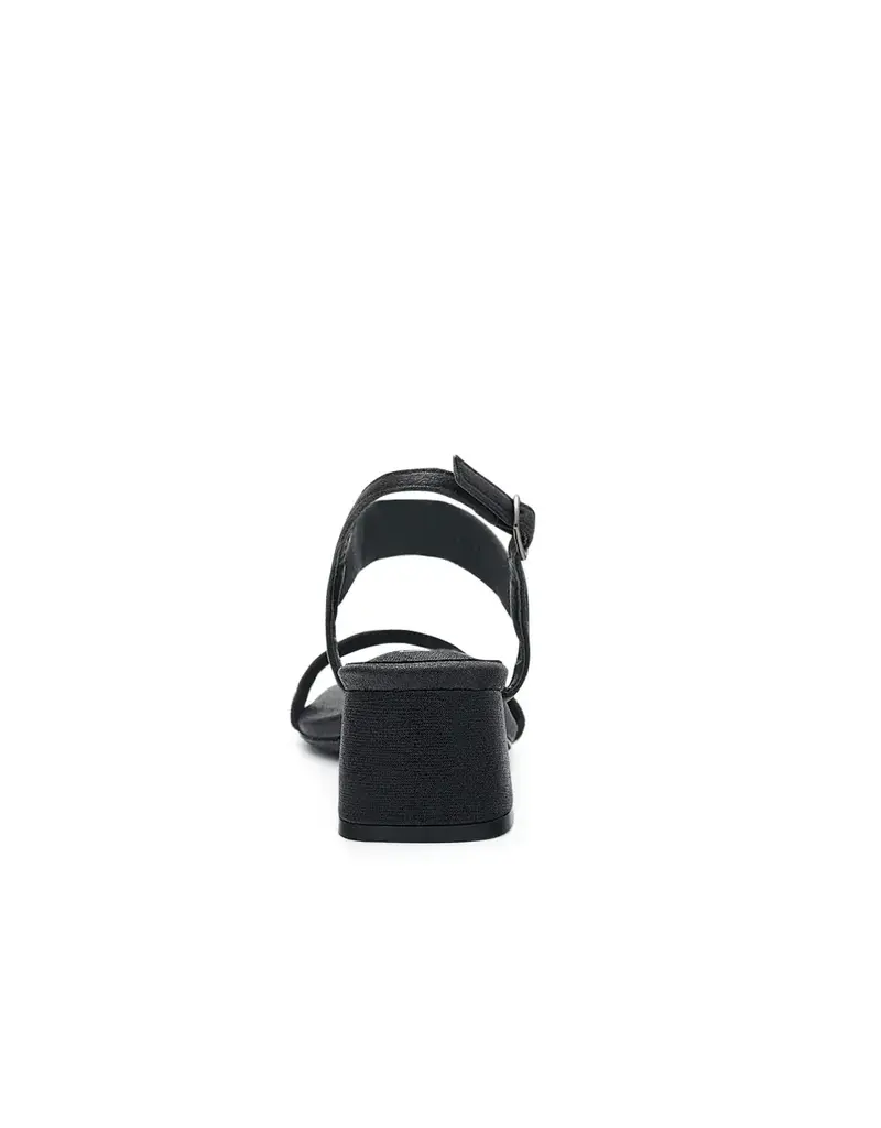 Low Block heel rhinestone toe/ankle strap GRACE-31