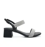 Low Block heel rhinestone toe/ankle strap GRACE-31