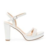 4" Platform block heel w/pearls AMARA-2P