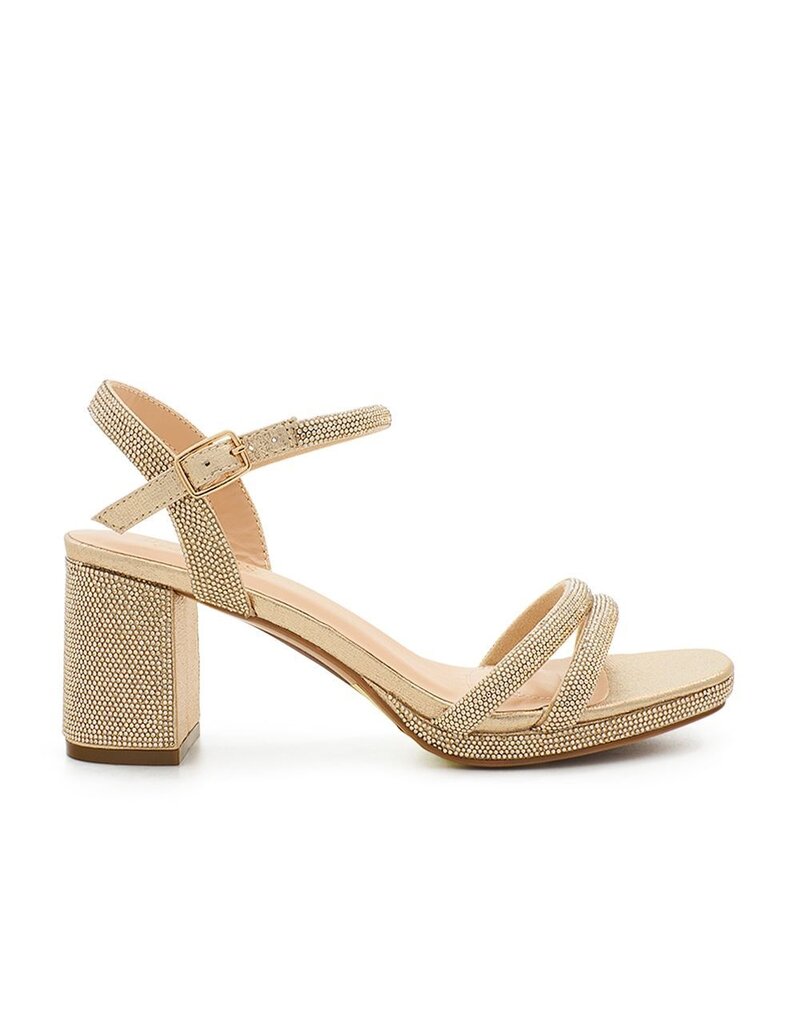 Ankle Strap Open Toe Low Block Heel NELLY-10