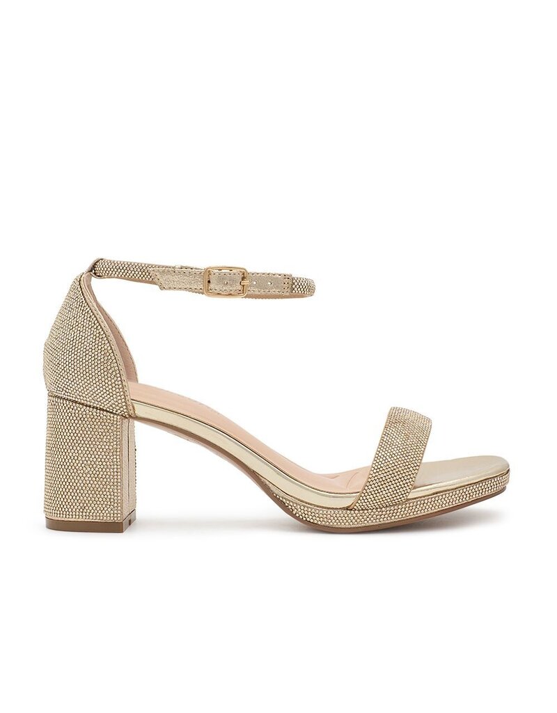 Rhinestone block 2.5" platform heel NELLY-138