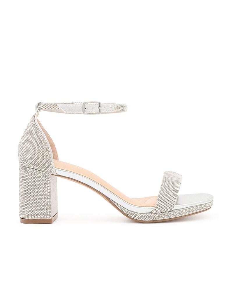 Rhinestone block 2.5" platform heel NELLY-138