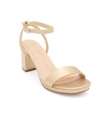 Block heel 2.5" w/platform Ankle strap NELLY-146