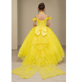FLORAL APPLIQUE BALLGOWN 8415
