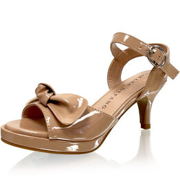 MARC DEFANG Peep toe kids heels accent BOW