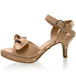 MARC DEFANG Peep toe kids heels accent BOW