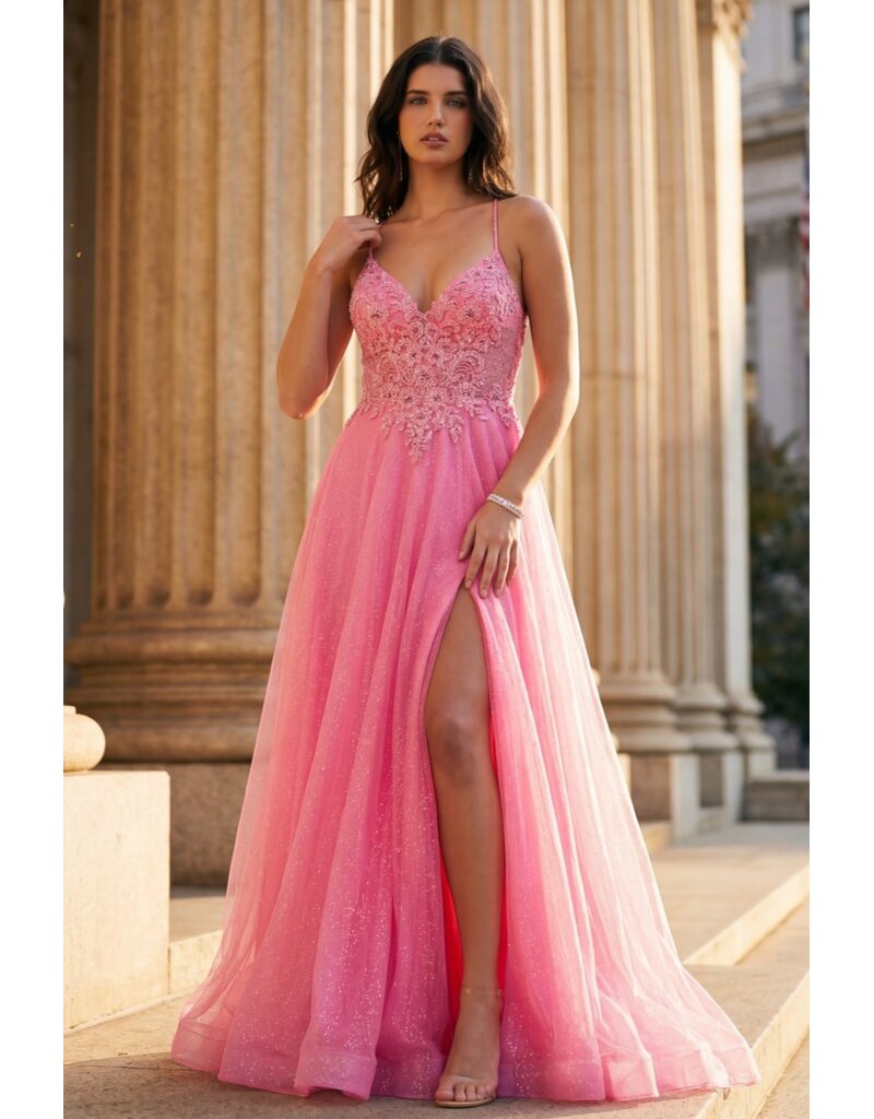 A-line gown w/ open back 8275J
