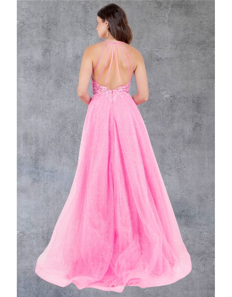 A-line gown w/ open back 8275J