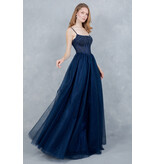 Elegant corset tulle a-line gown 8459J