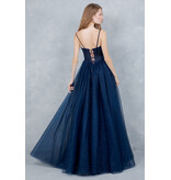 Elegant corset tulle a-line gown 8459J
