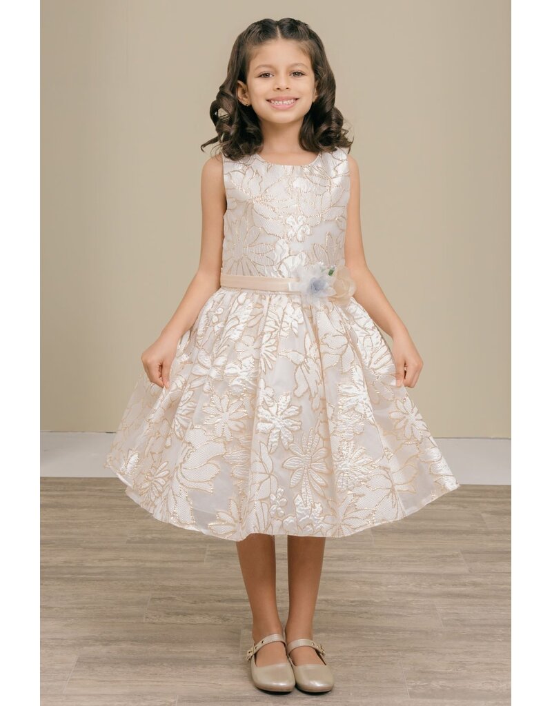 Sleeveless jacquard dress 9169