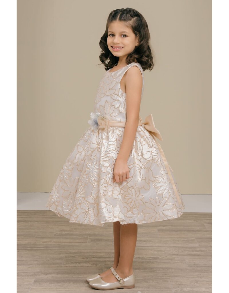 Sleeveless jacquard dress 9169
