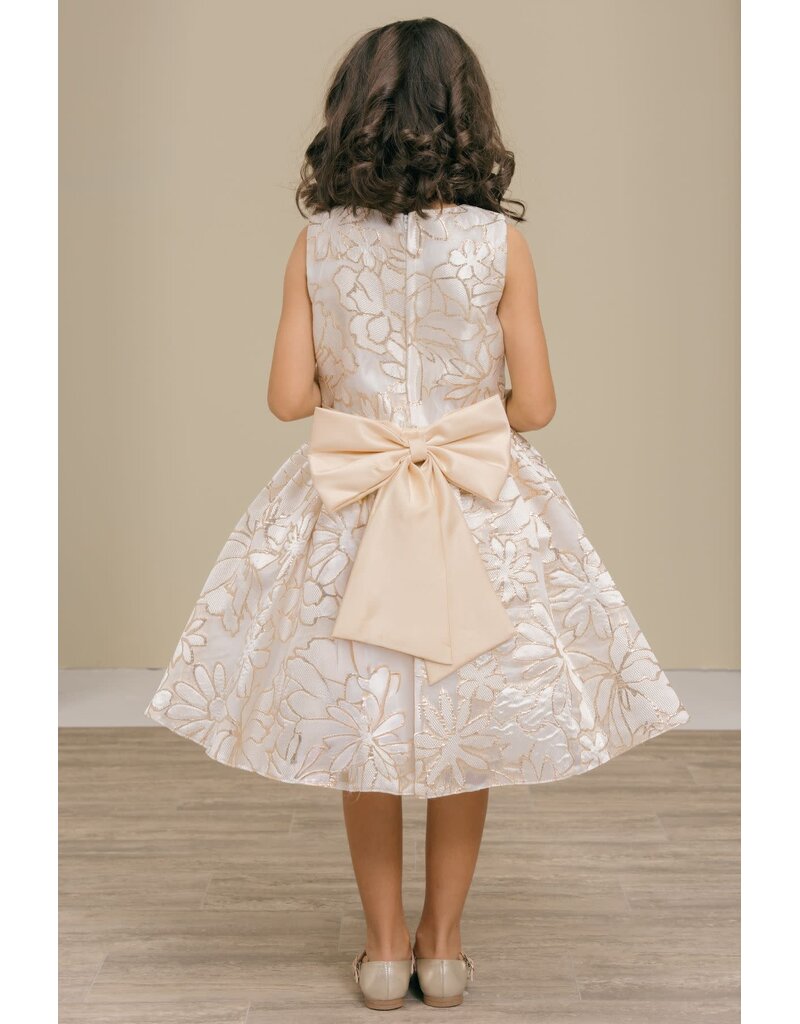Sleeveless jacquard dress 9169