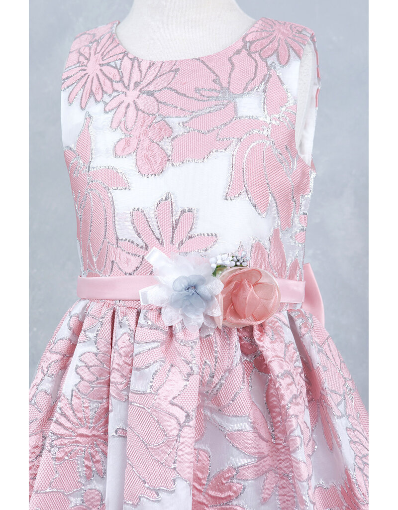 Sleeveless jacquard dress 9169