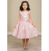 Sleeveless jacquard dress 9169