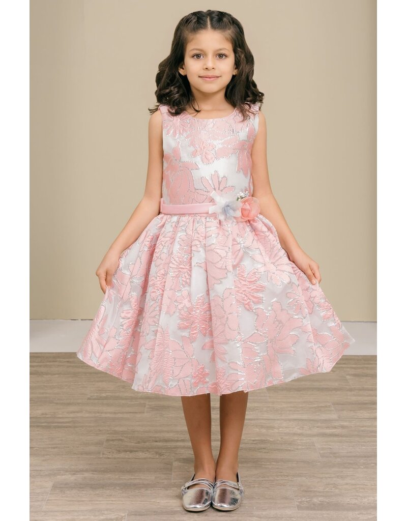 Sleeveless jacquard dress 9169