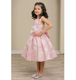 Sleeveless jacquard dress 9169