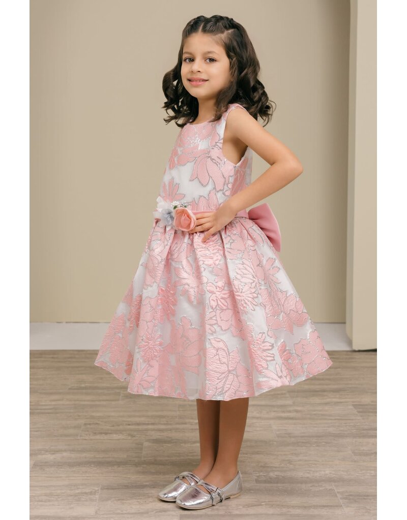 Sleeveless jacquard dress 9169