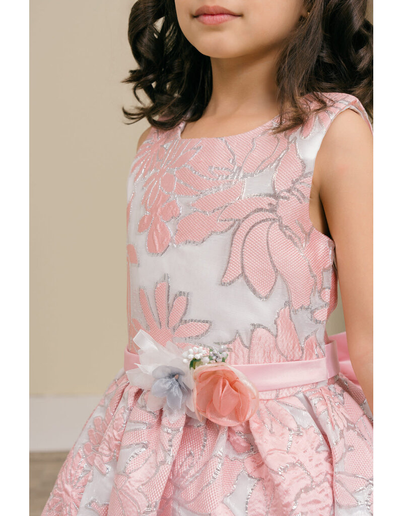 Sleeveless jacquard dress 9169