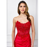 AMELIA COUTURE FITTED, LACE UP, BEADED CORSET 902562S
