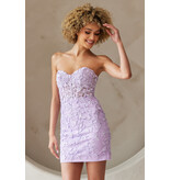 AMELIA COUTURE Strapless lace fitted dress 702653S