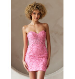 AMELIA COUTURE Strapless lace fitted dress 702653S