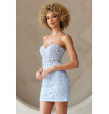 AMELIA COUTURE Strapless lace fitted dress 702653S
