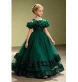 PrimaVibe Sequined Tulle Long Dress 612608