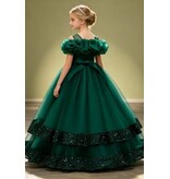 PrimaVibe Sequined Tulle Long Dress 612608
