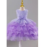 PrimaVibe Sleeveless embroidered lace tiered gown 612675