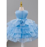 PrimaVibe Sleeveless embroidered lace tiered gown 612675
